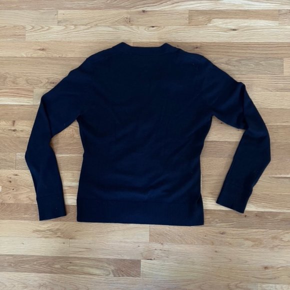 Tory Burch Navy Wool Cardigan size M - Picture 2 of 7